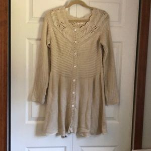 Mystree Ivory Knit Dress